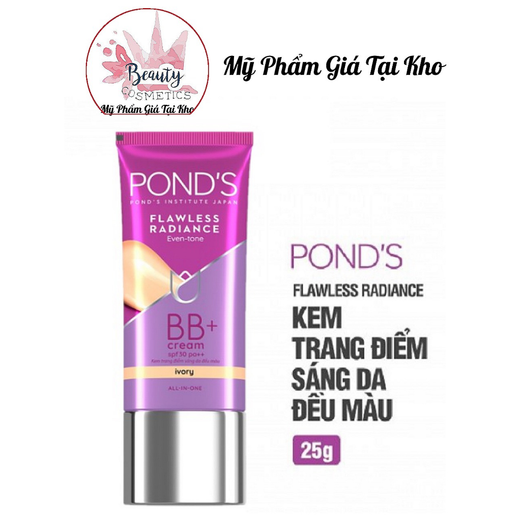Kem trang điểm dưỡng trắng tạo nền Ponds BB Cream Flawless Radiance (25g)