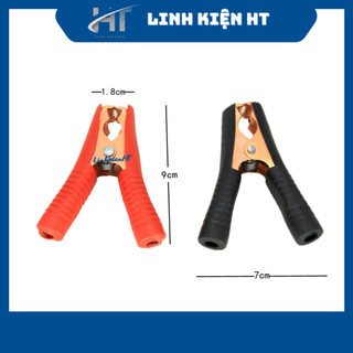 Kẹp cá sấu kẹp acquy mạ đồng 100A dài 90mm chất lượng tốt - Linh kiện HT