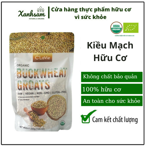 Hạt kiều mạch nguyên hạt hữu cơ C'LaVie 200g-XanhSam Natural Organic