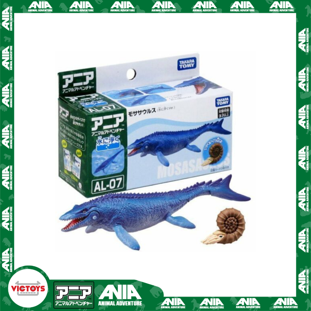 Mô hình Động vật ANIA AL-07 Mosasaurus (Floatable Ver) 168980 Fullbox Chính Hãng Takara Tomy - Victoys