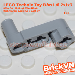 [1 Cái] LEGO Technic Tay Đòn Lái, Cần Dẫn Hướng 2x1x3 Xám Nhạt ID 4563045 33299