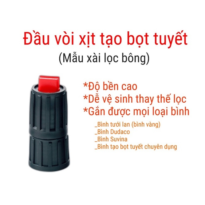 Vòi Xịt Bọt Tuyết Phụ Kiện Thay Thế Cho Bình Xịt Cầm Tay