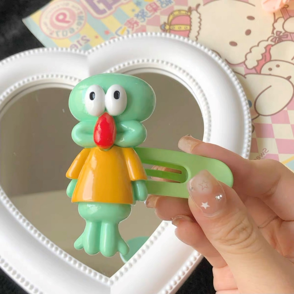 Kẹp tóc hoạt hình size lớn nhiều màu dễ thương Soyabym dùng hàng ngày, quà tặng sinh nhật bé gái