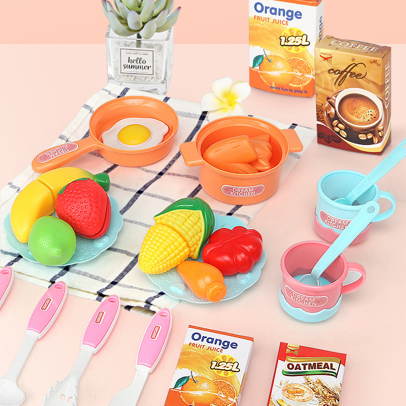 Đồ Chơi Trẻ Em - Bộ Đồ Chơi Nấu Ăn Nhà Bếp Cho Bé - Hàng Cao Cấp Gồm 33 Món