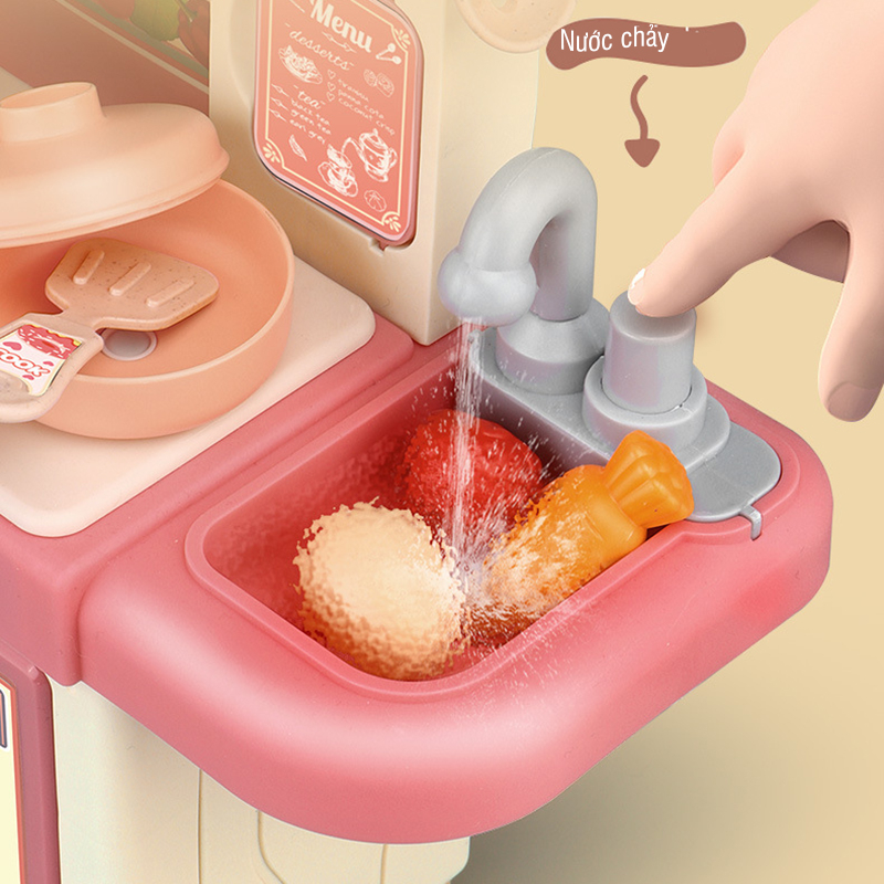 Đồ Chơi Trẻ Em - Bộ Đồ Chơi Nấu Ăn Nhà Bếp Cho Bé - Hàng Cao Cấp Gồm 33 Món