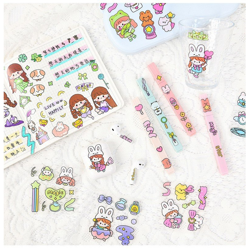 Miếng dán sticker cute trang trí