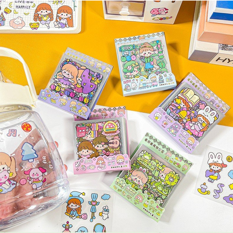 Miếng dán sticker cute trang trí