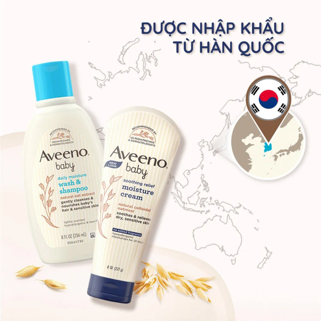 Kem Dưỡng Ẩm Aveeno Baby soothing relief moisture cream dưỡng ẩm cho bé