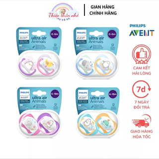 Ty Giả Avent Ultra Air Animal - Ti Ngậm Philips Avent Thông Khí Silicon Cho Bé