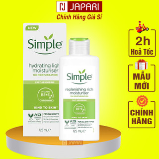 Dưỡng Ẩm Simple CHÍNH HÃNG - Kem Dưỡng Ẩm Da Mặt Simple Kind To Skin Cho Da Dầu Mụn/ Da Nhạy Cảm/ Da Khô Nam Nữ -JAPARI