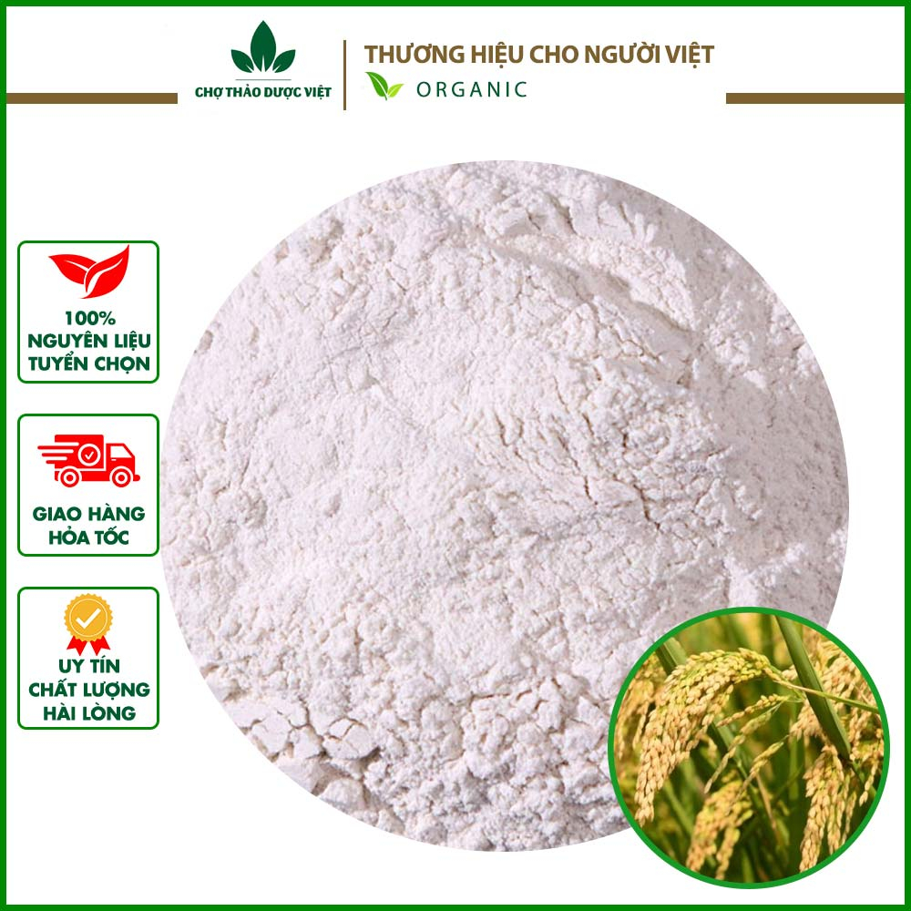 Bột cám gạo đắp mặt hữu cơ nguyên chất 500g - Chợ Thảo Dược Việt
