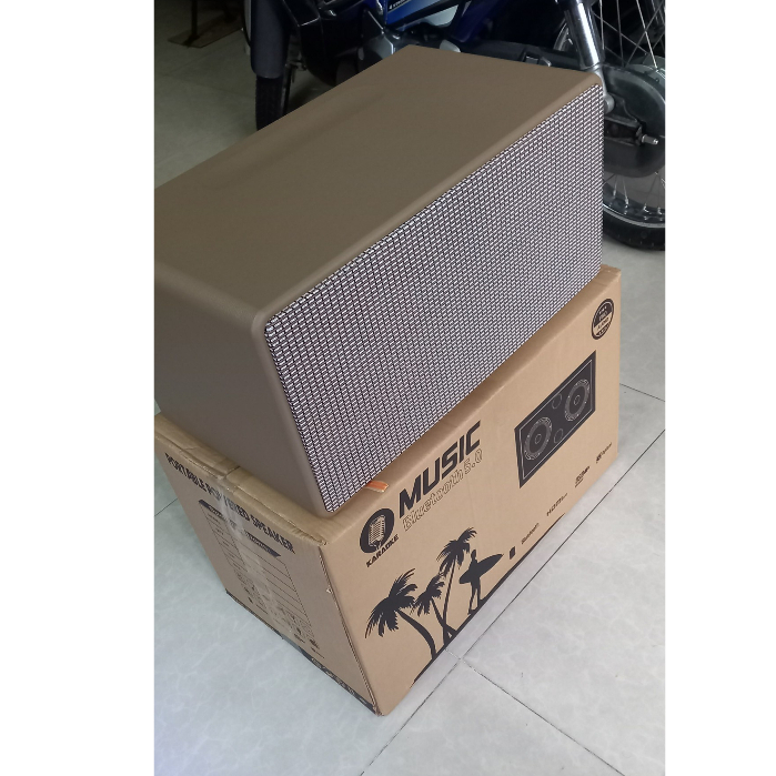 Vỏ thùng loa kéo xách tay 2 bass 20cm 2 treble