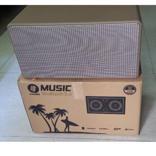 Vỏ thùng loa kéo xách tay 2 bass 20cm 2 treble
