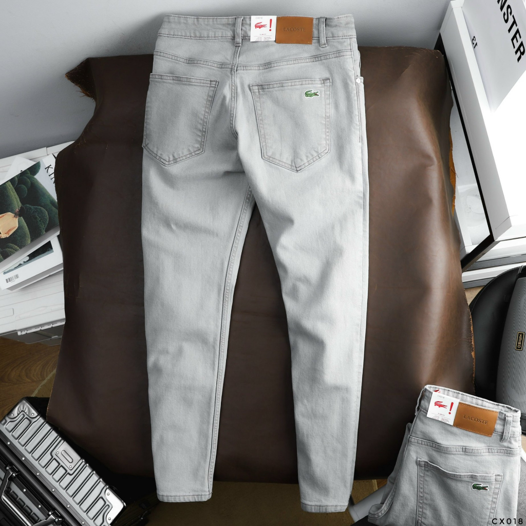 Quần Jean Dài Nam Lcst Bạc, Form Slim-fit, chất vải co giãn nhẹ, ống 15-18cm, Hàng VNXK - CX018