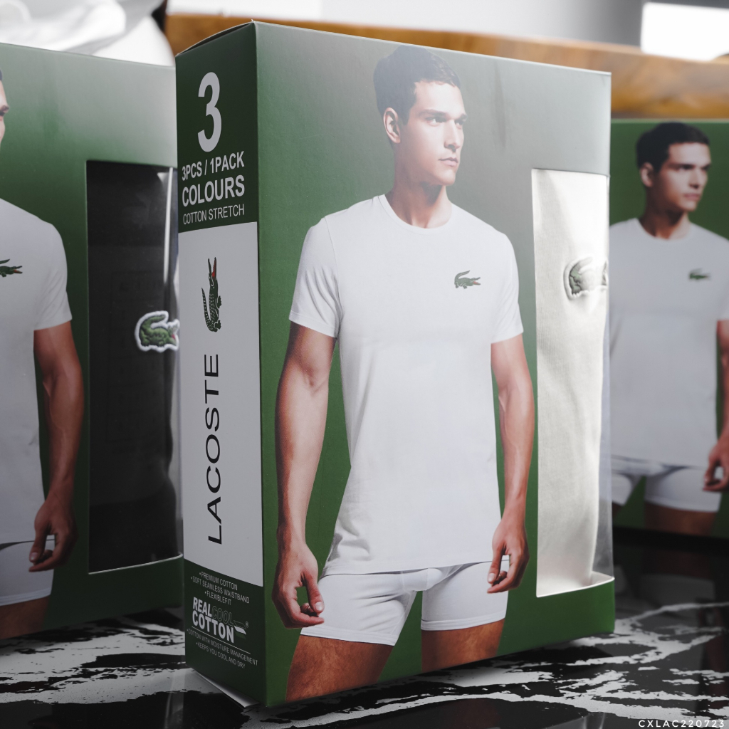 Áo Thun Nam Lcst Ngắn Tay Bo cổ AT51, Form Over-Fit, vải cotton mướt xịn, Hàng VNXK