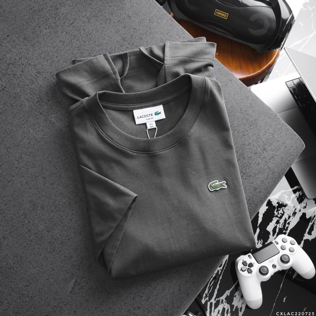 Áo Thun Nam Lcst Ngắn Tay Bo cổ AT51, Form Over-Fit, vải cotton mướt xịn, Hàng VNXK