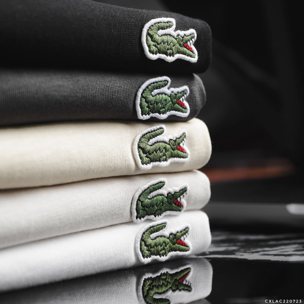 Áo Thun Nam Lcst Ngắn Tay Bo cổ AT51, Form Over-Fit, vải cotton mướt xịn, Hàng VNXK