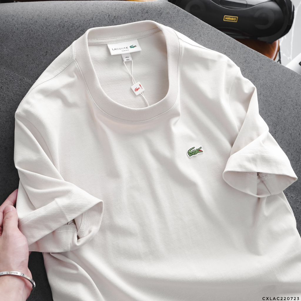 Áo Thun Nam Lcst Ngắn Tay Bo cổ AT51, Form Over-Fit, vải cotton mướt xịn, Hàng VNXK