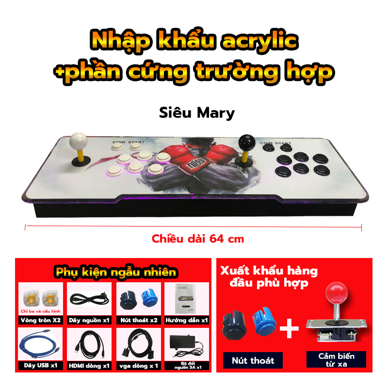 Máy chơi game thẻ Pandora Box 18s bản nâng cấp 3d game với trên 8000 trò