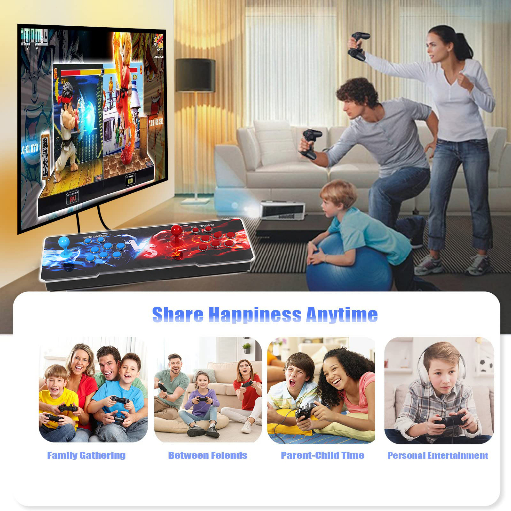 Máy chơi game thẻ Pandora Box 18s bản nâng cấp 3d game với trên 8000 trò