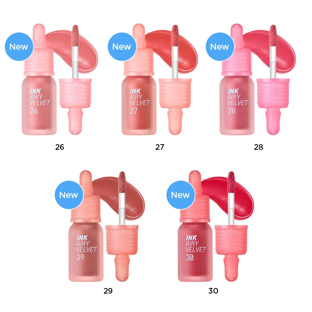 (5 màu mới 26 27 28 30)Son Kem Lì Peripera Ink Airy Velvet Tint