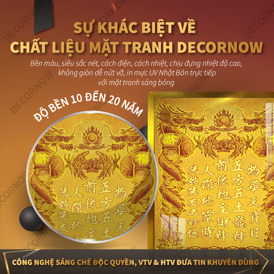Bài Vị Thần Tài Thổ Địa Giá Xưởng, Kích Thước Lỗ Ban, Số Lượng Có Hạn, XK-7