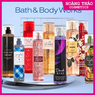 Xịt thơm cơ thể body mist bath and body works mỹ 236ml