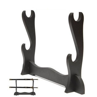 Giá đỡ kiếm 2 tầng bằng gỗ 34cm - BAYSTORE