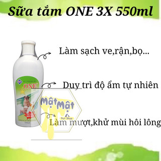 Sữa tắm cho chó mèo one 3x 550ml