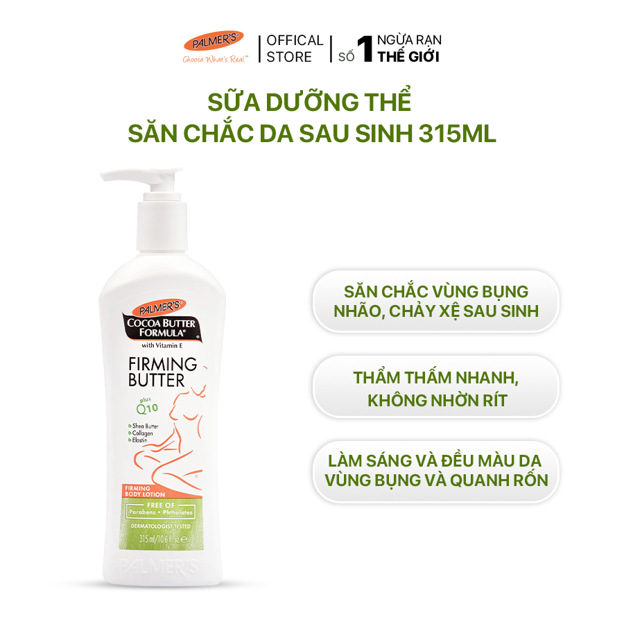 Sữa dưỡng thể làm săn chắc da sau sinh Palmer's 315ml