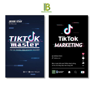 Sách - combo 2 cuốn: tiktok master - từ cá nhân đến doanh nghiệp + tiktok marketing