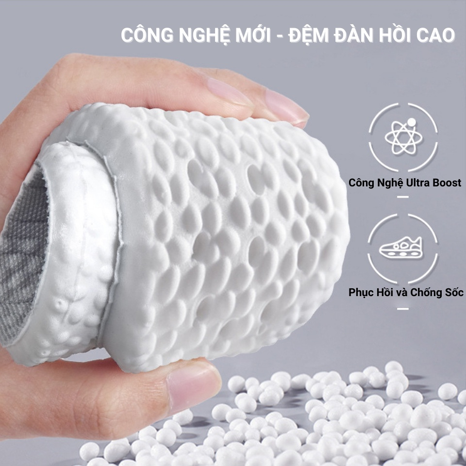 Lót Giày Thể Thao Cao Su Non-Êm Chân Nam Nữ Cao Cấp, Khử Mùi, Thoáng Khí, Ngăn Vi Khuẩn
