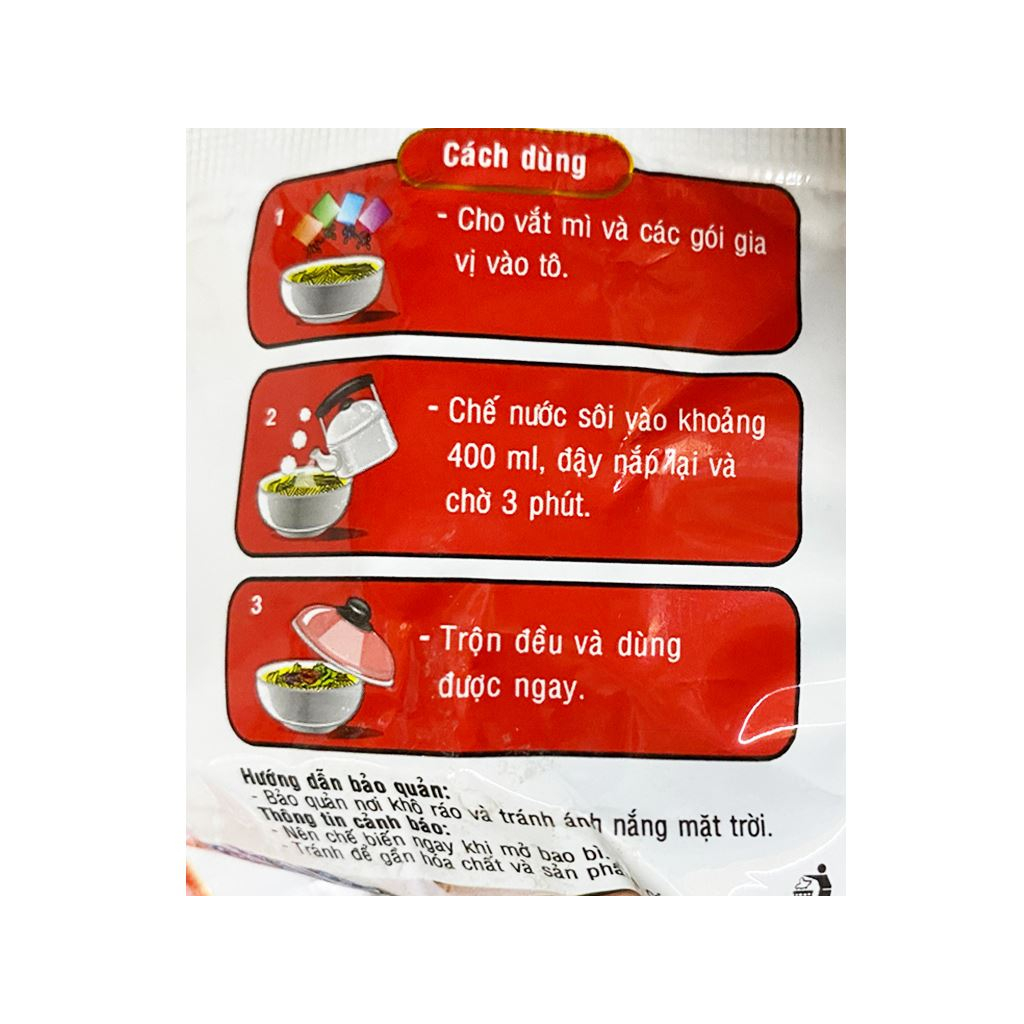Mì Lẩu Thái tôm gói 80g.