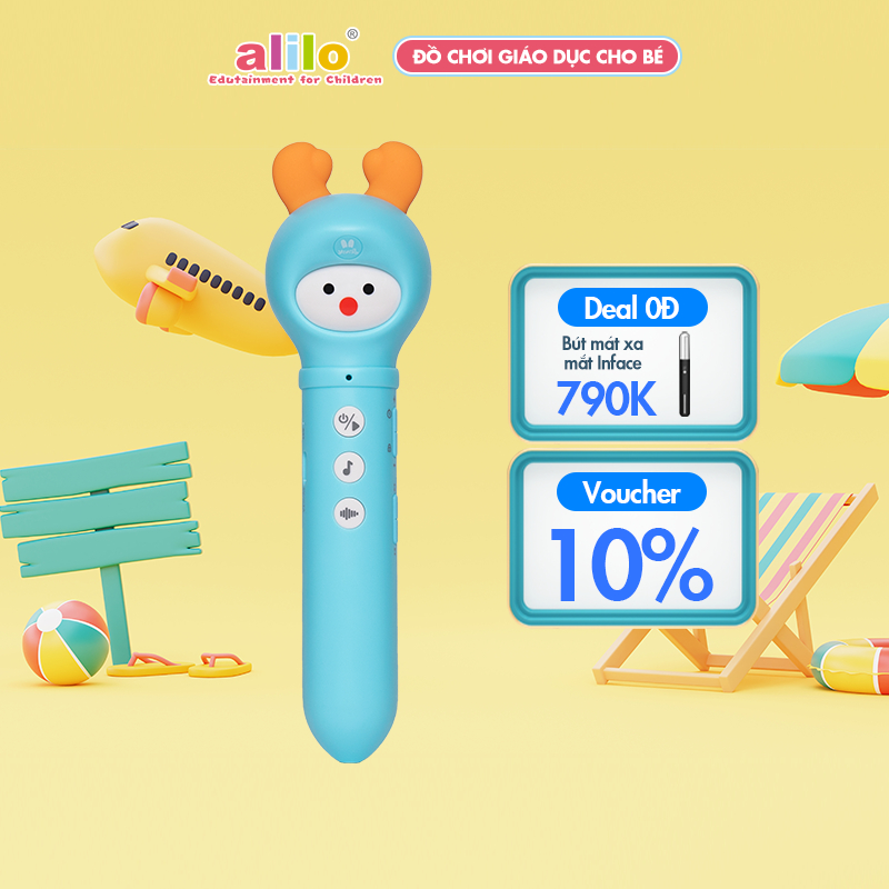 Bút biết nói thông minh Alilo D3C Early Educational Talking Pen - Đồ chơi giáo dục sớm hỗ trợ bé 2-6T học tiếng anh