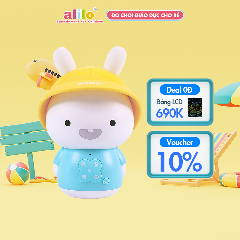 Đồ chơi âm nhạc giáo dục Alilo Baby Bunny G9S+  giáo dục sớm cho trẻ từ 0-4 tuổi, trợ lý giấc ngủ - Hàng chính hãng