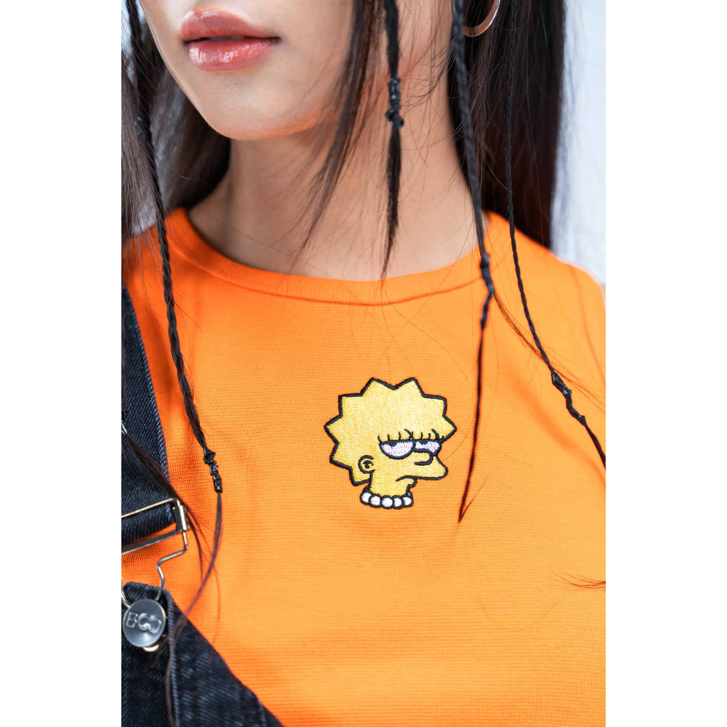 Áo Thun Nữ BOO Dáng Croptop Character The Simpsons BZL