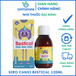 Canxi sinh học bestical lọ 120ml – bổ sung canxi cho bé, hỗ trợ xương & răng chắc khỏe