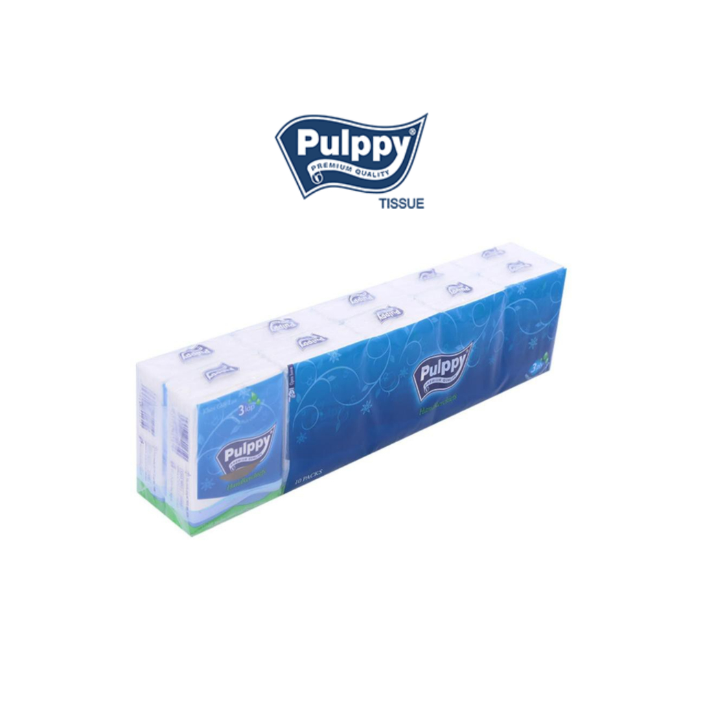 Khăn giấy lụa bỏ túi Pulppy chính hãng (10 bịch)