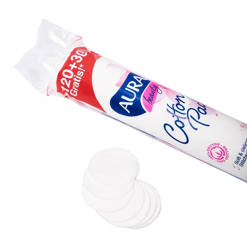 Combo 3 Bông Tẩy Trang Ipek 150 Miếng + Combo 2 Bông Tẩy Trang Aura Beauty 150 Miếng
