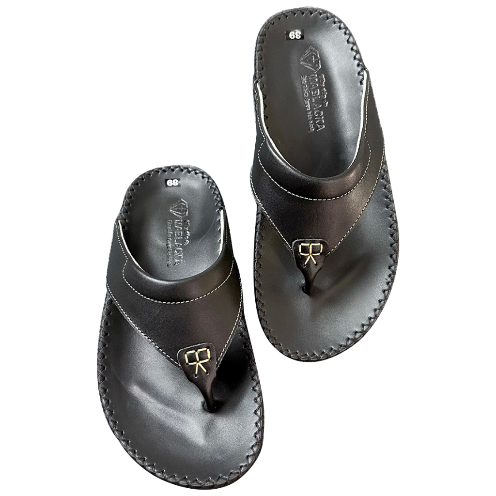 Dép kẹp nam chất liệu da bò thời trang cá tính