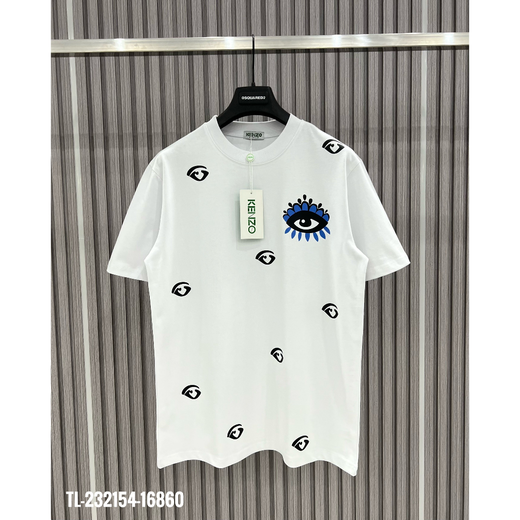 Phông Kenz0 Phối Mắt Trước Và Sau New - Vải Cotton Dày Dặn - Áo Phông Không Cổ Hot Trend 2023 Nam Nữ - Form Dáng Đẹp