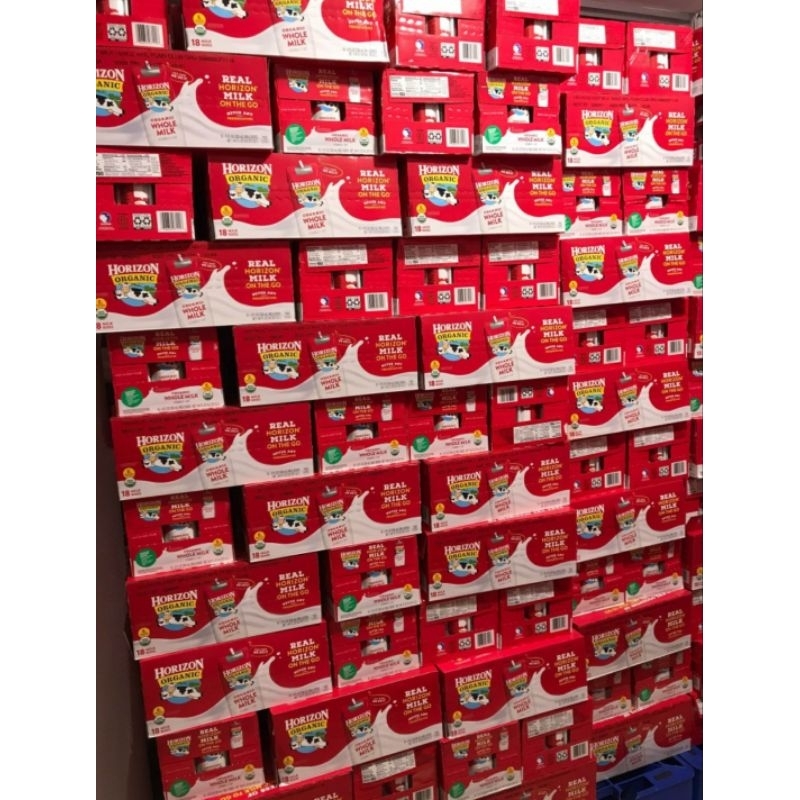 Sữa tươi dạng nước Horizon Organic Whole Milk cho bé từ 12 tháng tuổi 236ml/hộp của Mỹ