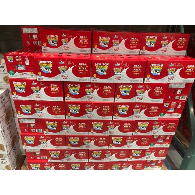 Thùng 18 Hộp Sữa Tươi Horizon Nước Horizon Organic Whole Milk cho bé từ 12 tháng tuổi 236ml/hộp của Mỹ