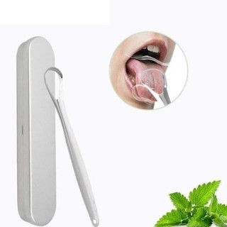 Dụng cụ vệ sinh lưỡi inox 304 1 bộ kèm hộp