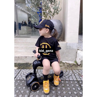Áo phông mặt cười viền cho bé , áo thun chất liệu cotton , hàng việt nam xuất khẩu, Kid_genz