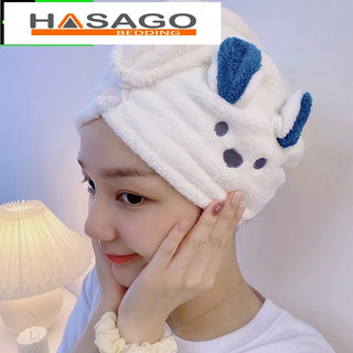 Khăn ủ tóc - khăn quấn tóc - khăn trùm đầu lau khô tóc - thời trang hàn quốc siêu thấm hút mềm mịn