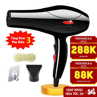 Máy sấy tóc công suất lớn tạo kiểu chính hãng , máy khò tóc 2 chiều nóng lạnh 2200w bảo hành 12 tháng.
