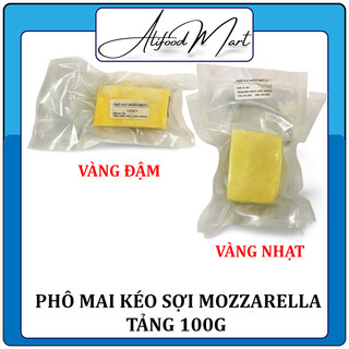 Phô Mai Mozzarella Kéo Sợi Đức Khối 100g