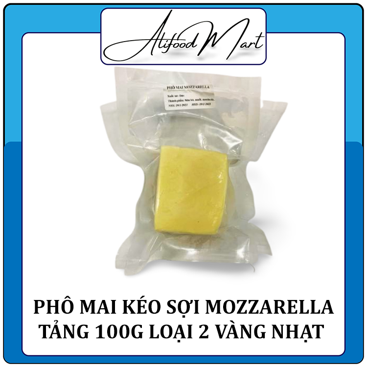 Phô Mai Mozzarella Kéo Sợi Đức Khối 100g