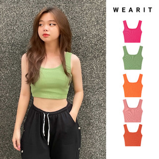 Áo croptop hai dây WEARIT kiểu dây bản to, chất liệu co dãn thoáng mát